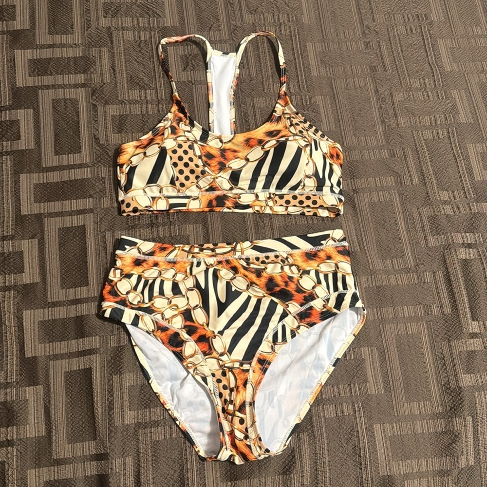 Woman’s Versace Inspired Bathing Suit 👙Size Lg